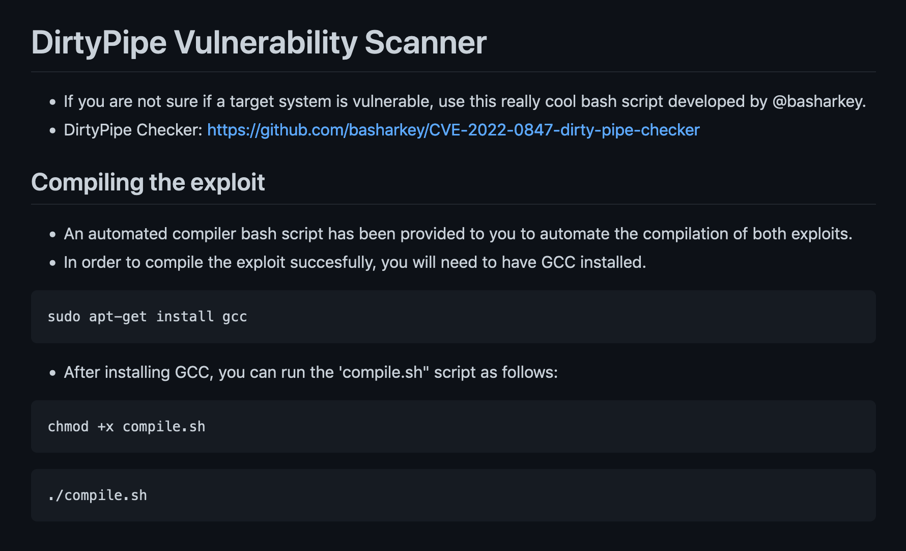 GitHub Dirty Pipe exploit.