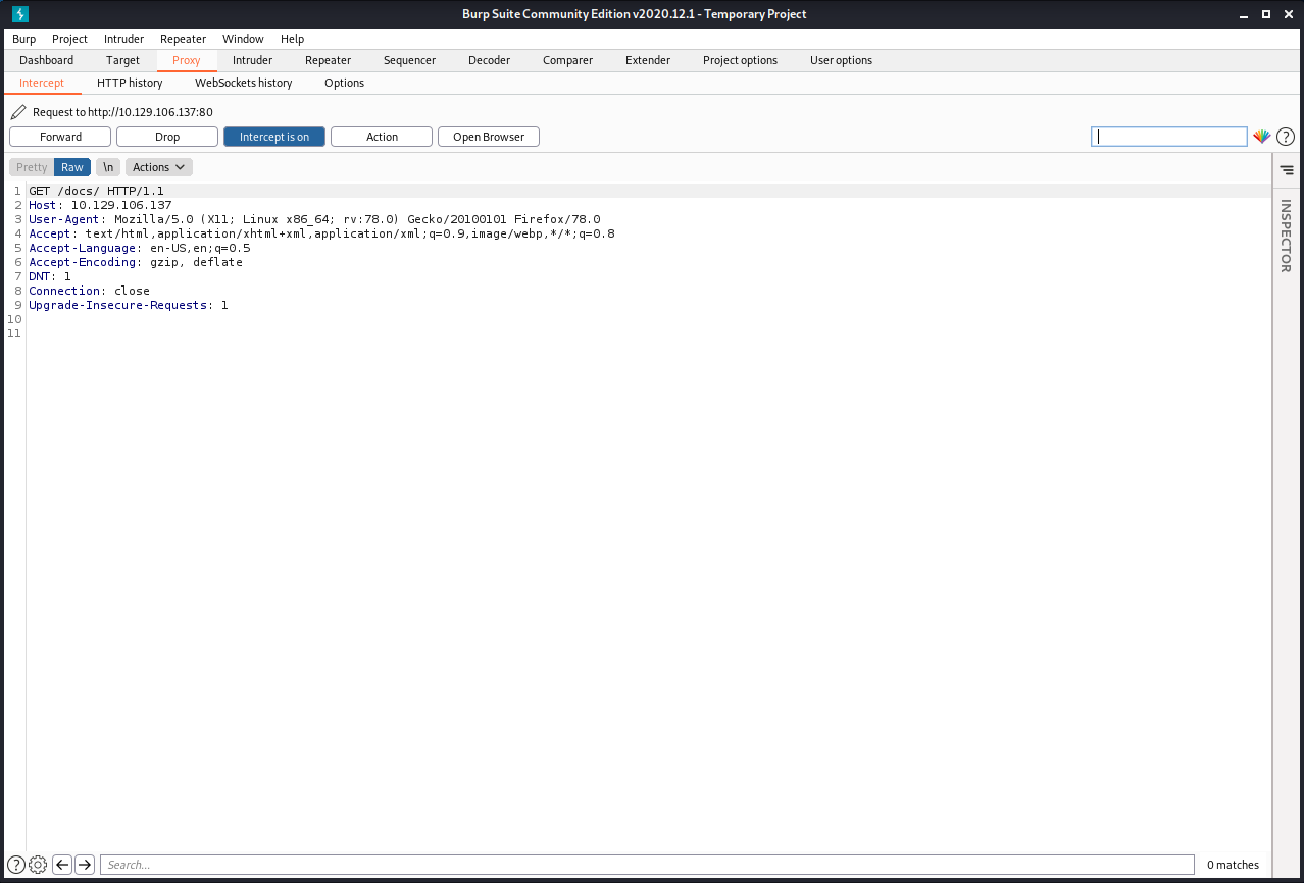 Visiting the documentation page for the API.