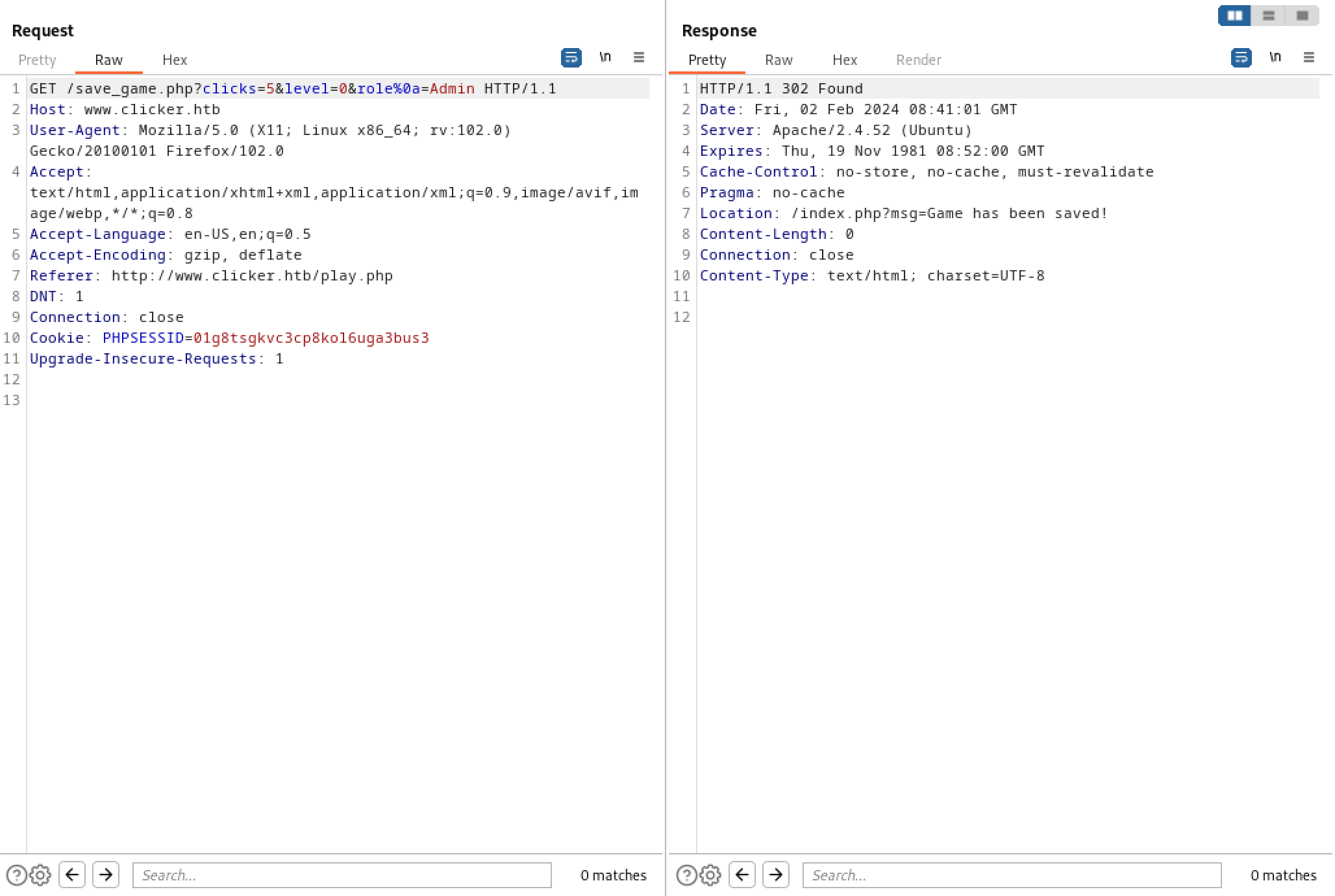 Adding the 'role' parameter to the HTTP request.