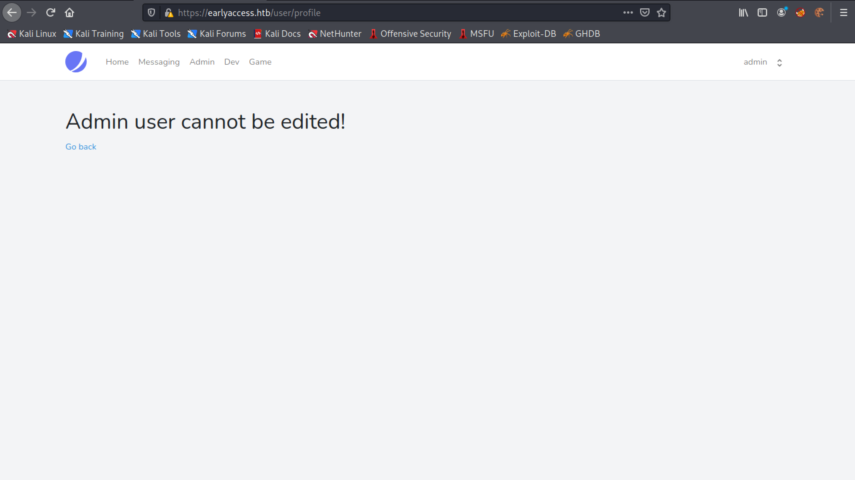 Gaining admin privileges on the web application.