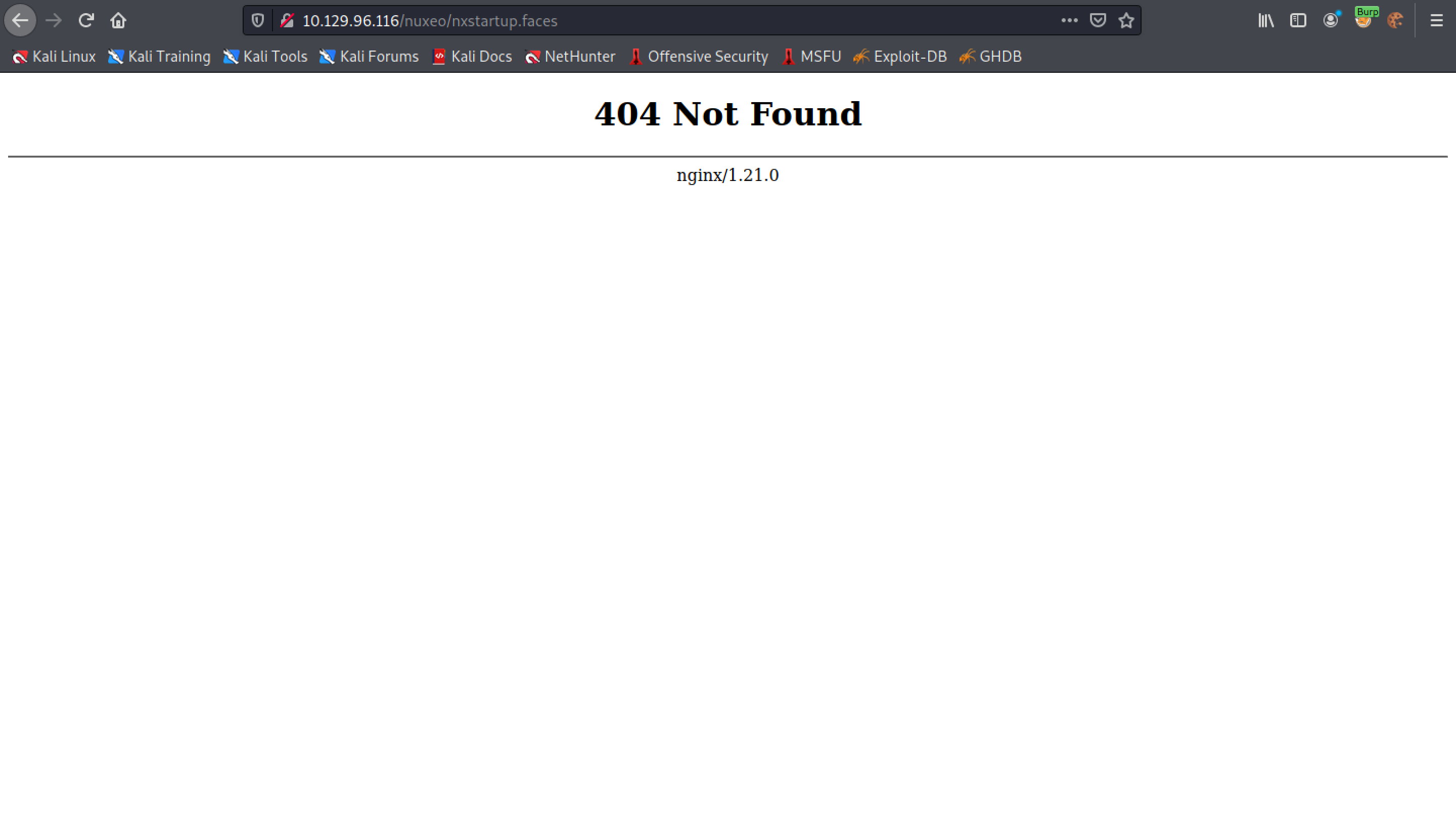 Trying to discover SSTI vulnerability.