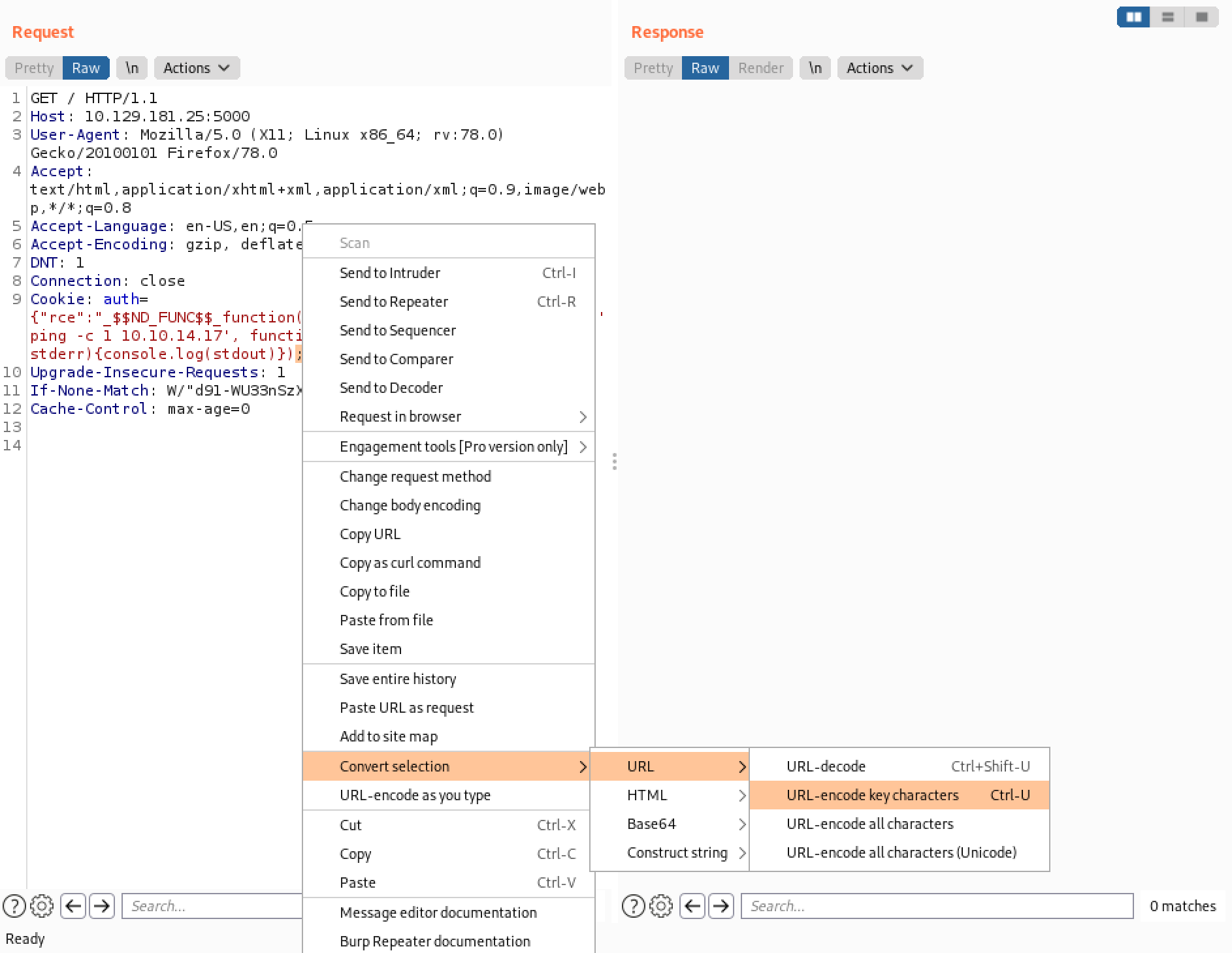 URL encoding the semi-colon character.