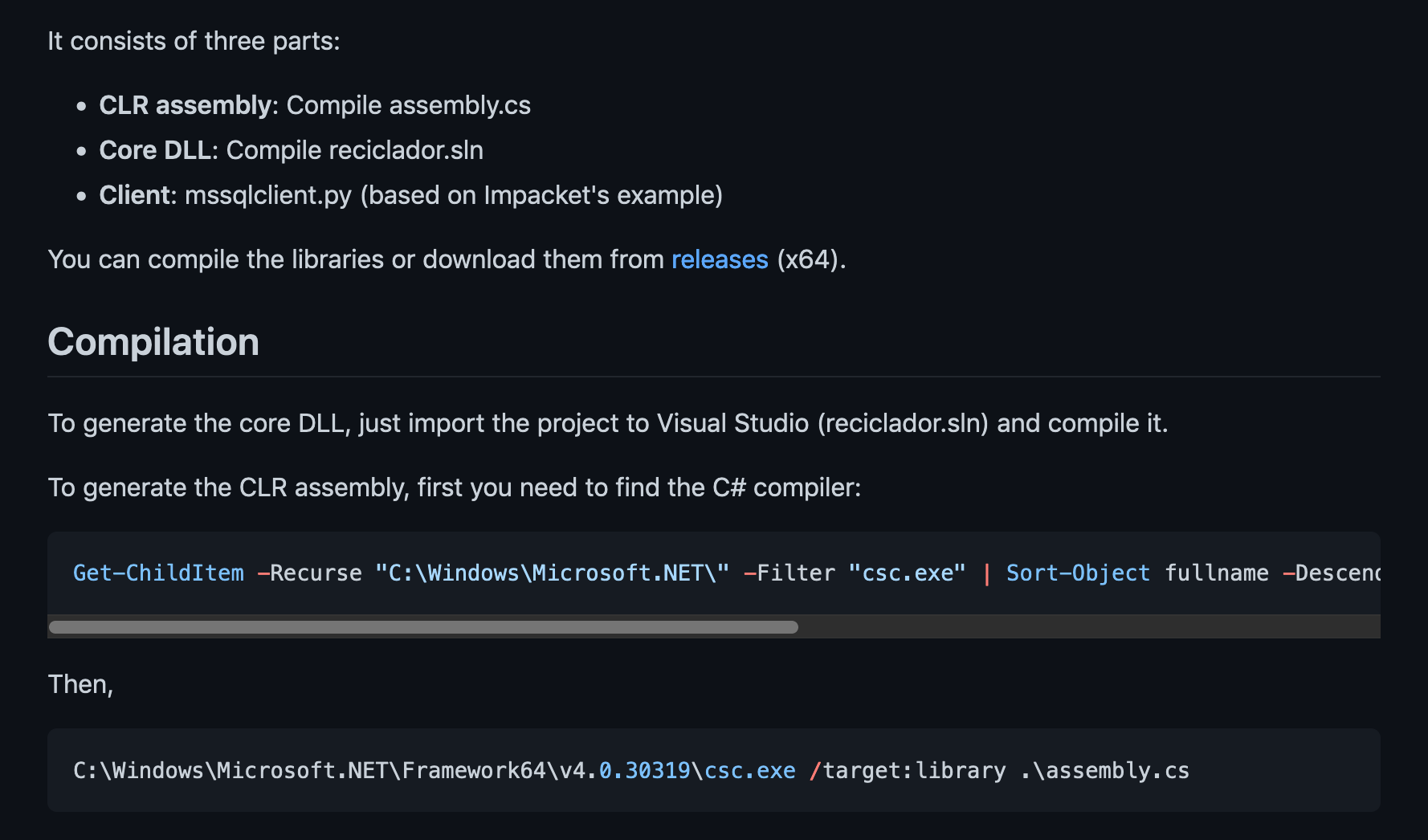 Description and usage of mssqlproxy.