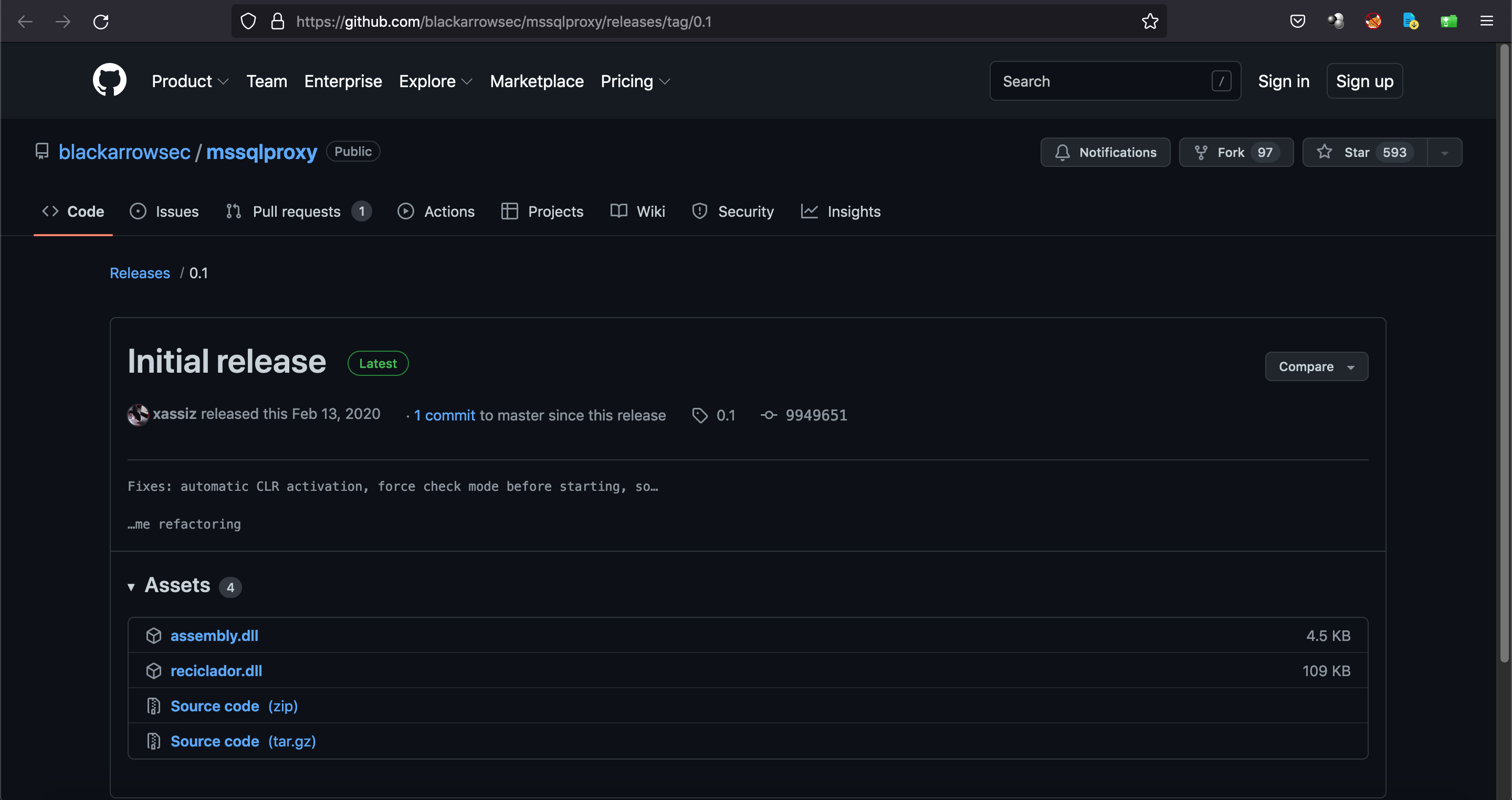 DLL libraries required for mssqlproxy.