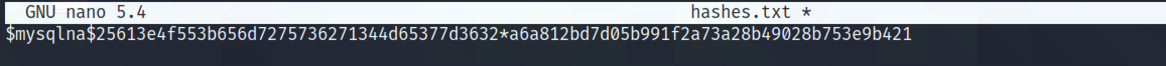 Combining the hexdump of the salts and hash.