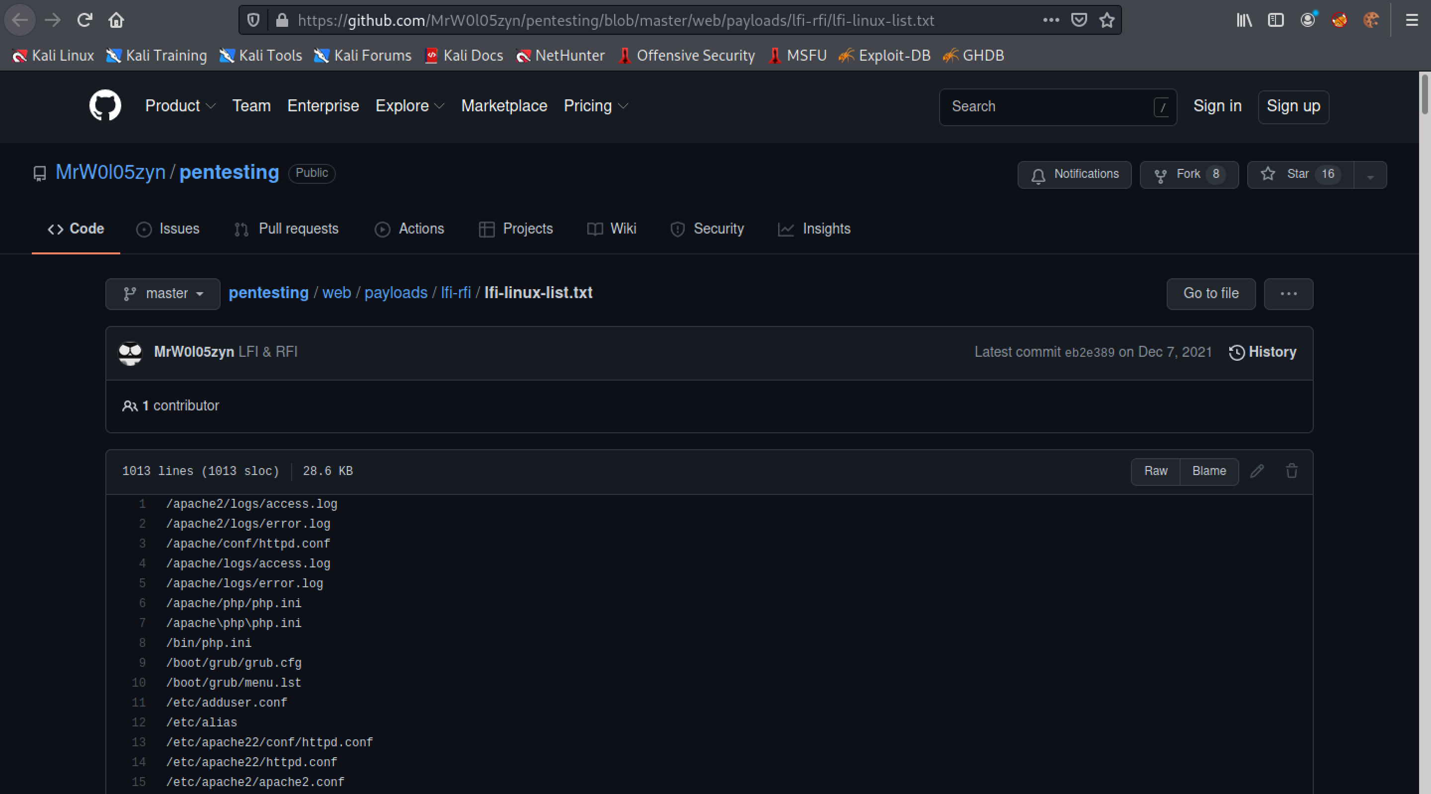 List of important Linux files.